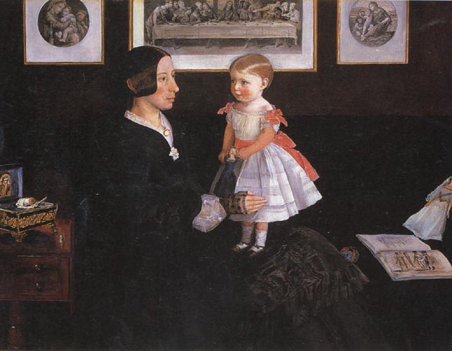 Mrs James Wyatt Jnr and her Daughter